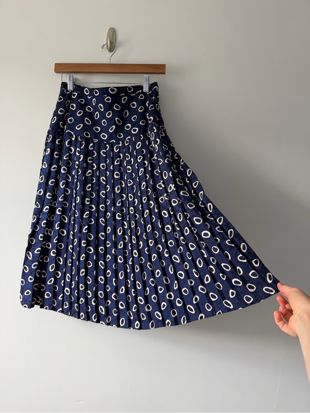 Blue Silk Skirt